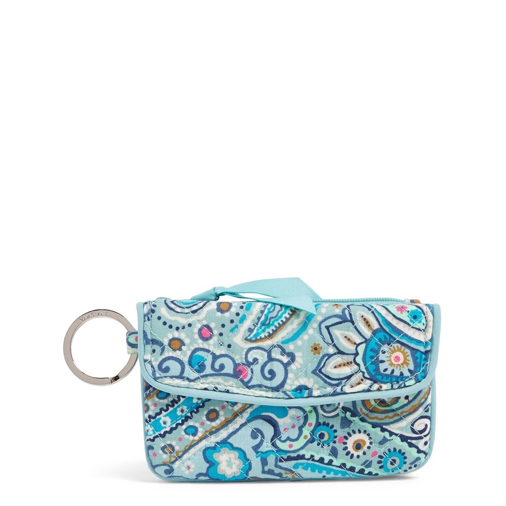 Vera Bradley Iconic Jen Zip ID Wallet in Daisy Dot Paisley, Signature Cotton